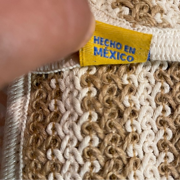 M.M.M Artesanias Bags being tan white made in Mexico - Picture 10 of 11